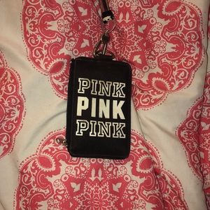 PINK lanyard/wallet